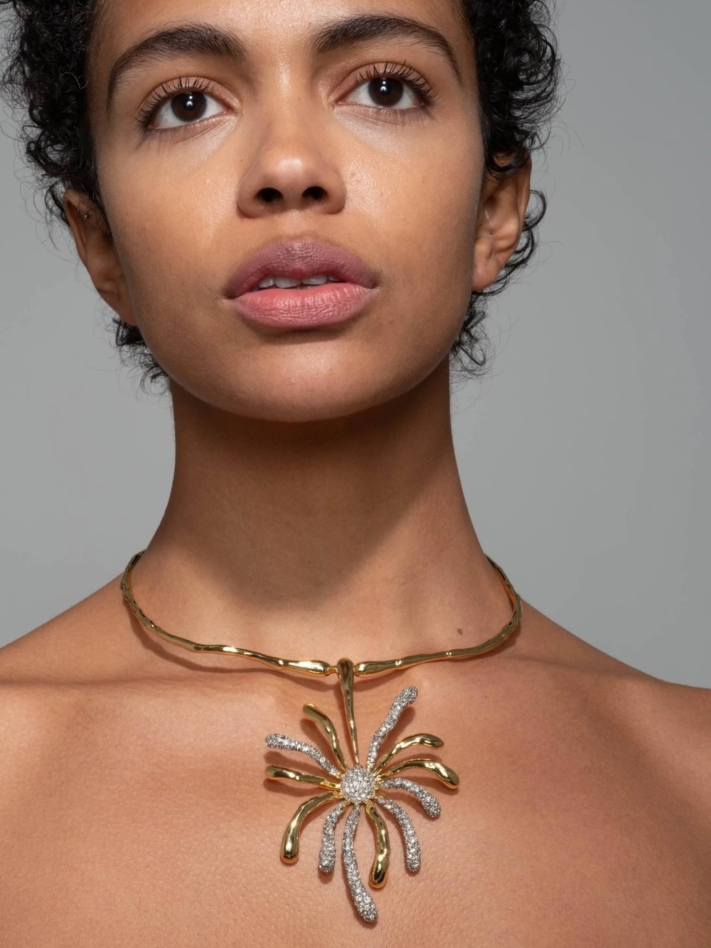 ALEXIS BITTAR Solanales Crystal Sunburst Collar - Picture 6 of 7